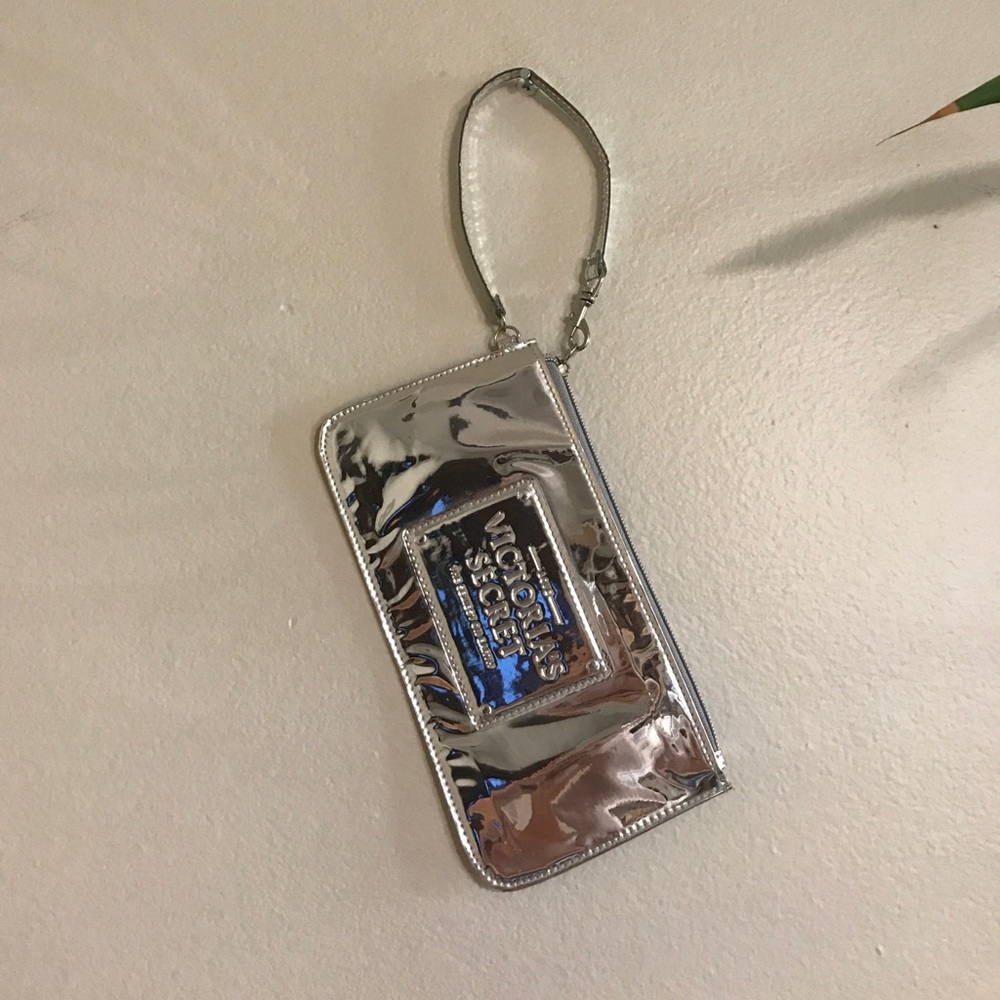 Victoria’s Secret Shiny Silver Wristlet